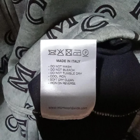 MCM Logo Patterned Runaway Bomber Check It Very Rare Nice Thick High Quality 2X - Picture 6 of 6